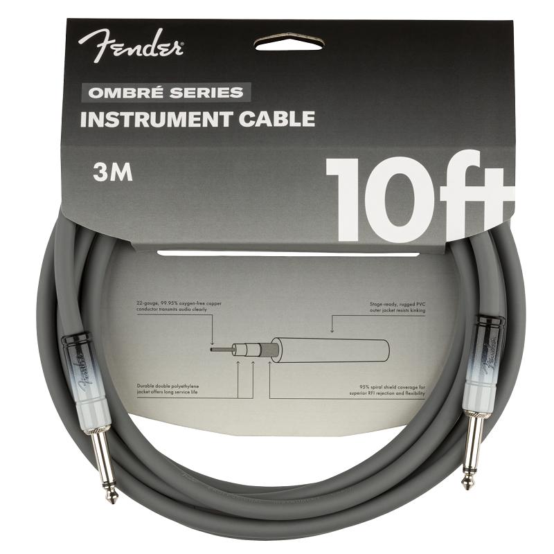 Fender Ombr Instrument Cable 10 SVS Silver Smoke Cavo 3m