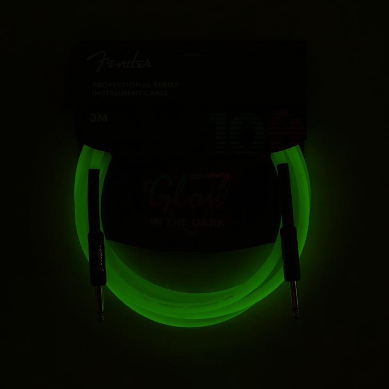 Fender Professional Glow In The Dark Cable 10 Green Cavo 3m - immagine 4