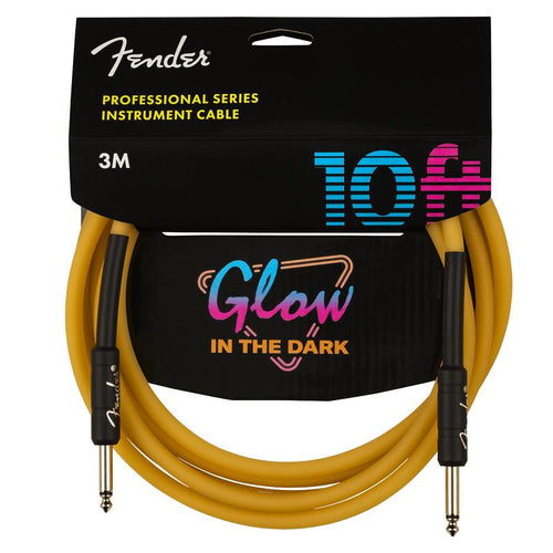 Fender Professional Glow In The Dark Cable 10 Orange Cavo 3m