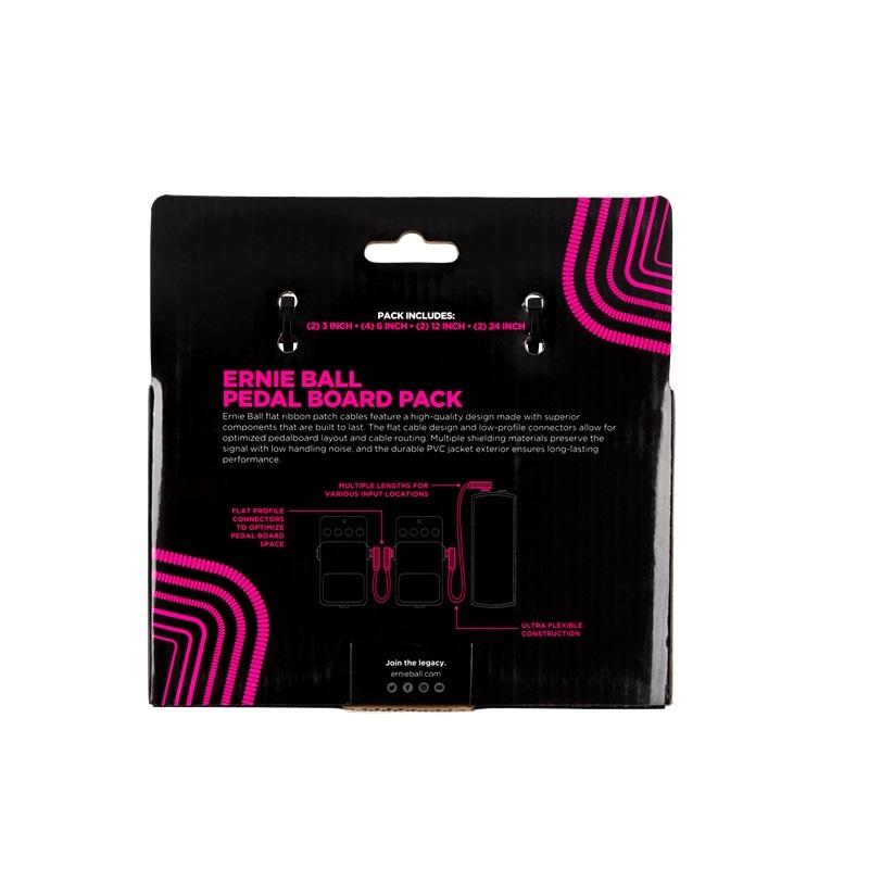 Ernie Ball 6387 Flat Ribbon Patch Cables White Multipack - immagine 2