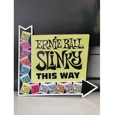 Ernie Ball 4629 Slinky This Way Aluminum Sign
