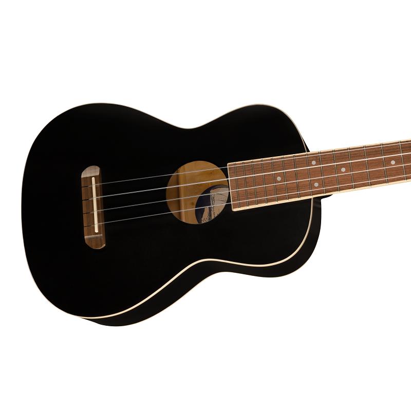 Fender Avalon Tenor Ukulele WN Black Ukulele Tenore NUOVO ARRIVO - immagine 3