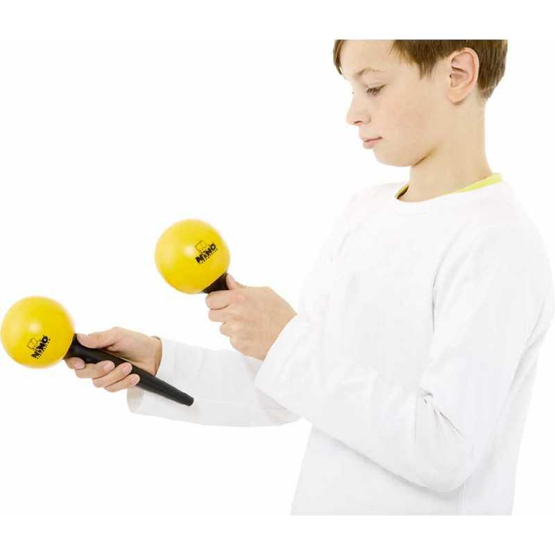 Nino Percussion NINO582Y Maracas in plastica Giallo - immagine 2