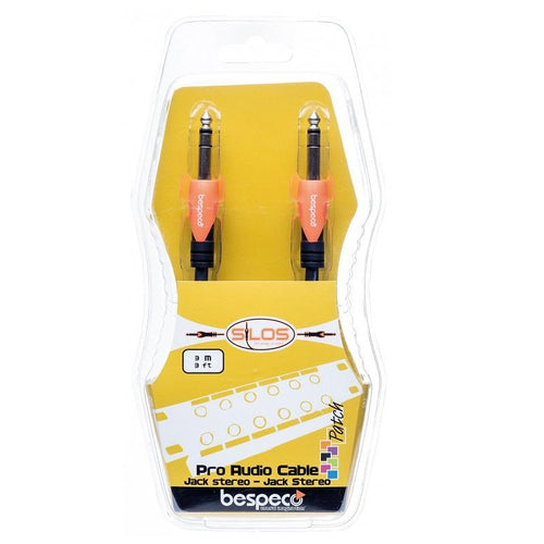 Bespeco SLSS300 Cavo jack stereo maschio 63 mm jack stereo maschio 63mm 3m