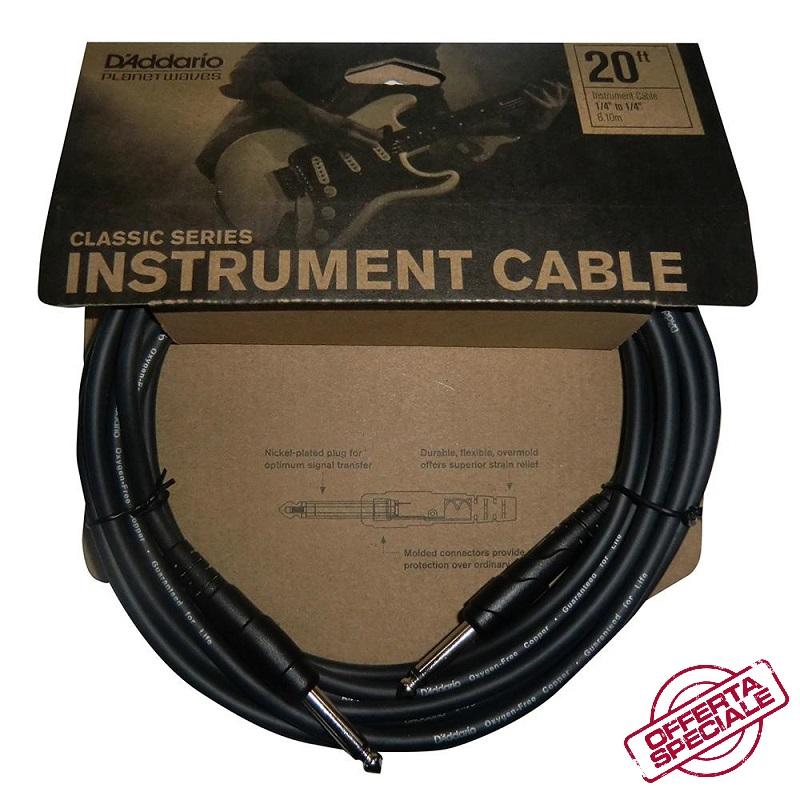 PWCGT20 Classic Series 20 ft 610 m DAddario Planet Waves Cavo