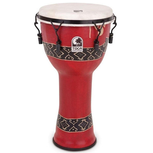 Toca SFDMX12RP Bali Red Djembe Freestyle Rope Tuned