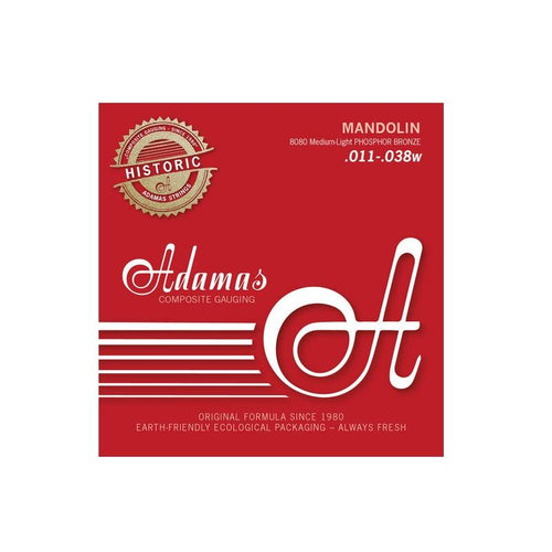 Adamas 8080 MedLight 011 Phosphor Bronze Historic Reissue Corde per Mandolino
