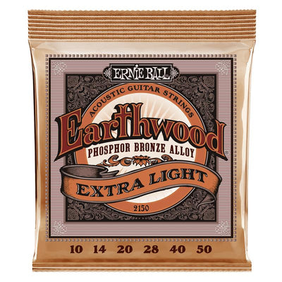Ernie Ball 2150 Earthwood Phosphor Bronze Extra Light Acoustic 1050 Corde per chitarra acustica