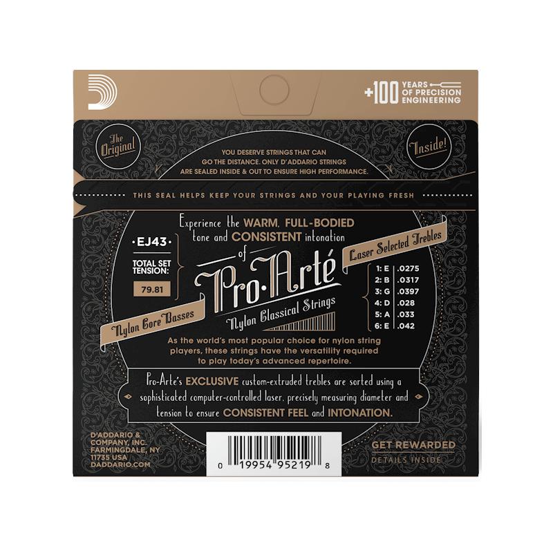 DAddario Pro Arte EJ43 Light Tension Muta di corde per chitarra classica - immagine 2