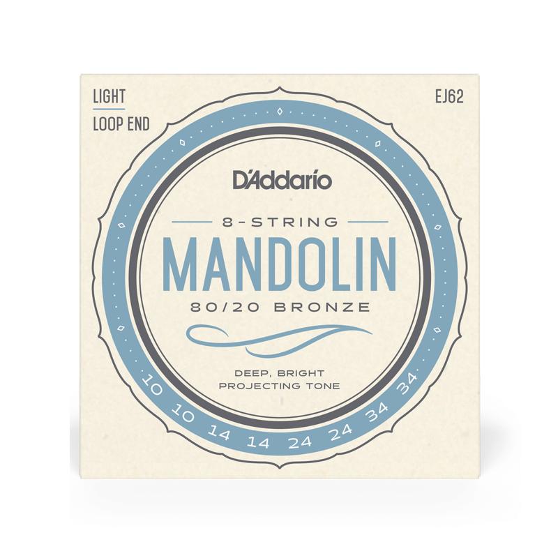 DAddario EJ62 8020 Bronze Lite Muta di corde per Mandolino