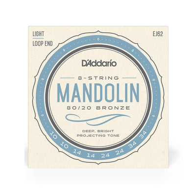 DAddario EJ62 8020 Bronze Lite Muta di corde per Mandolino