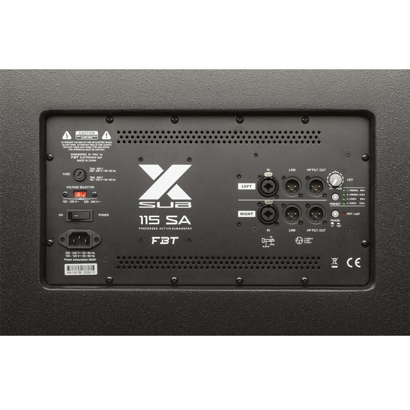 FBT XSUB 115SA Subwoofer attivo NUOVO ARRIVO DISPONIBILITÀ IMMEDIATA - immagine 2