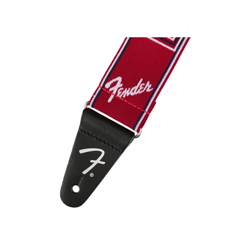 Fender WeighLess Monogram Strap RedWhiteBlue 2 Tracolla - immagine 2