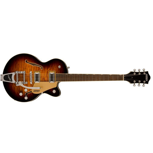 Gretsch G5655TQM Electromatic Center Block Jr SingleCut Quilted Maple with Bigsby SWTTEA Sweet Tea Chitarra Semiacustica