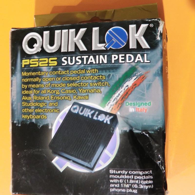 Quiklok PS25 Sustain Pedal Pedale Interruttore Momentaneo USATO OTTIME CONDIZIONI - immagine 2