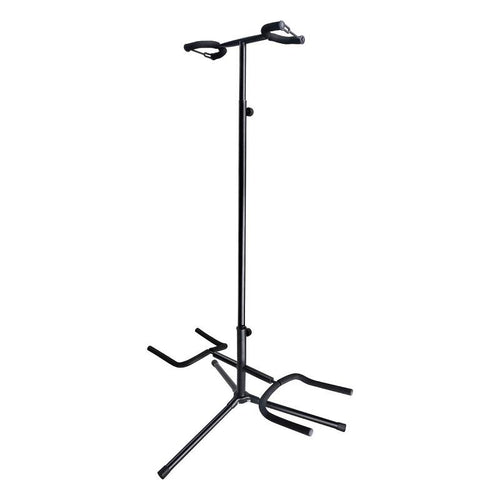 Soundsation SGS210 Supporto doppio per chitarra e basso universale regolabile in altezza con chiusura di sicurezza