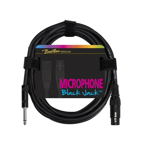 Boston MC2305 Cavo microfonico 1x XLR F 3 poli 1x Jack M mono 500m nero