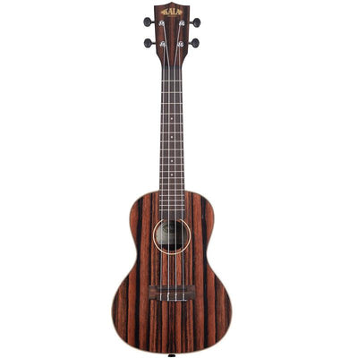 Kala KAEBYC Striped Ebony Uku Concert Ukulele Concerto con Borsa