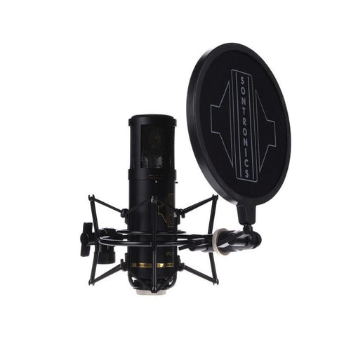 Sontronics STC3X Pack Microfono Multipolare da Studio con Supporto elastico e Filtro Antipop