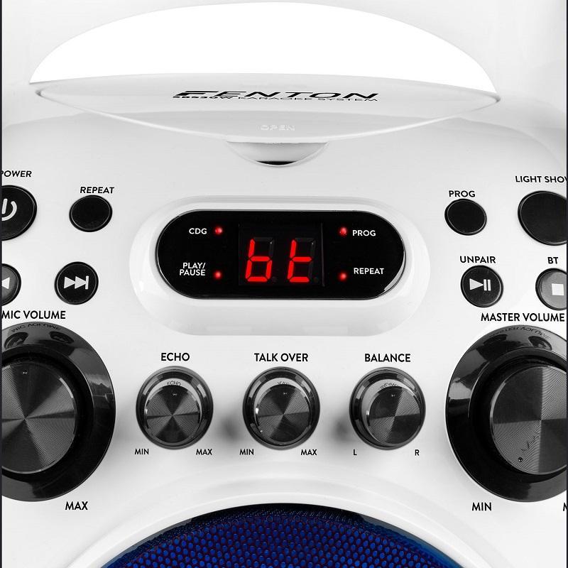 Fenton SBS30W Karaoke Cd Bt 2micro Wh Sistema Karaoke - immagine 2