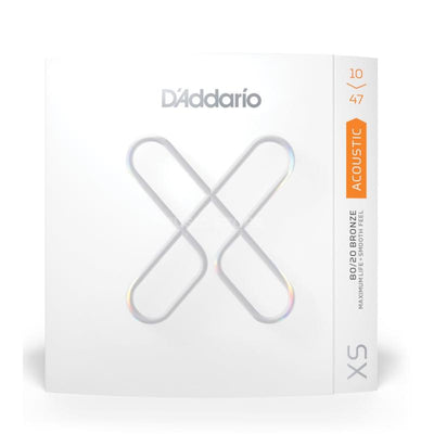 DAddario XS XSABR1047 1047 Acoustic 8020 Bronze Extra Light Muta di corde per chitarra acustica