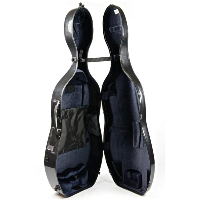 BAM 1002XLC Hightech Adjustable Cello Case Black Carbon Custodia per Violoncello - immagine 3