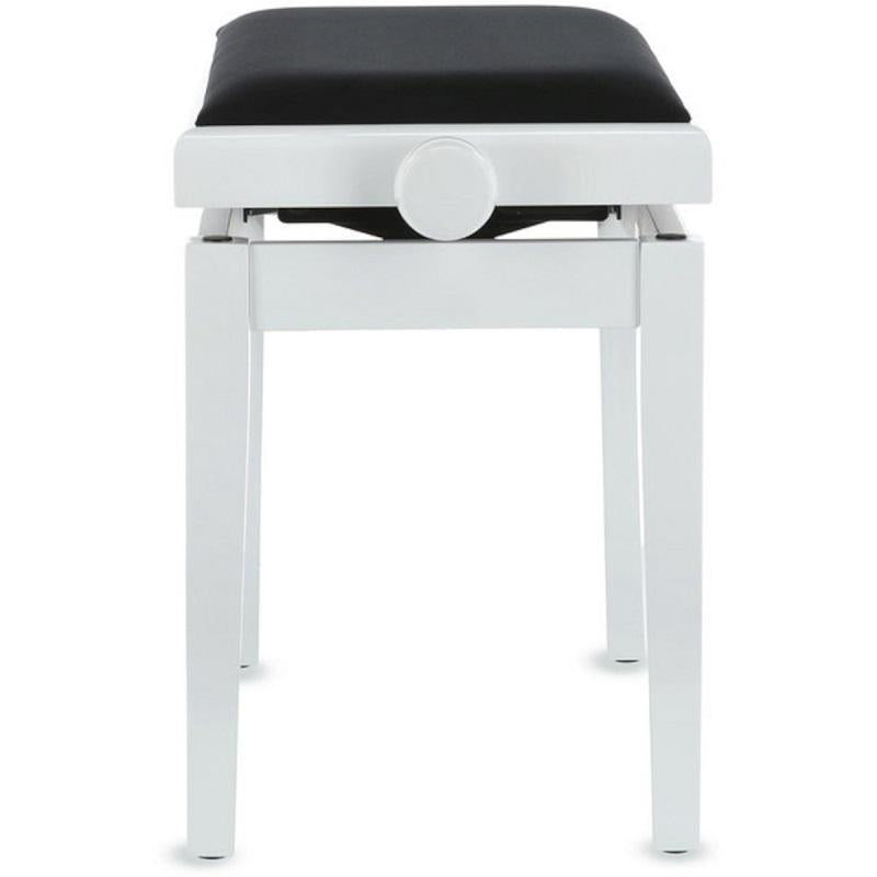 Gewa Panca deluxe per piano bianco satinato con seduta nera - immagine 3