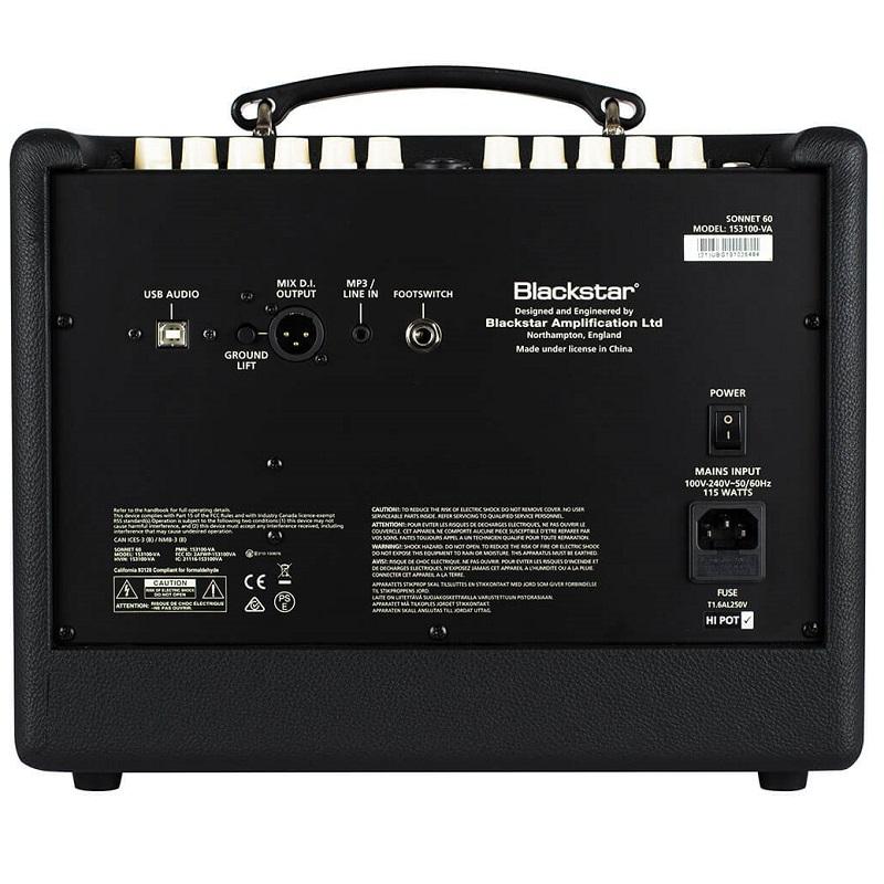 Blackstar Sonnet 60 Black Amplificatore per chitarra acustica NUOVO ARRIVO - immagine 3