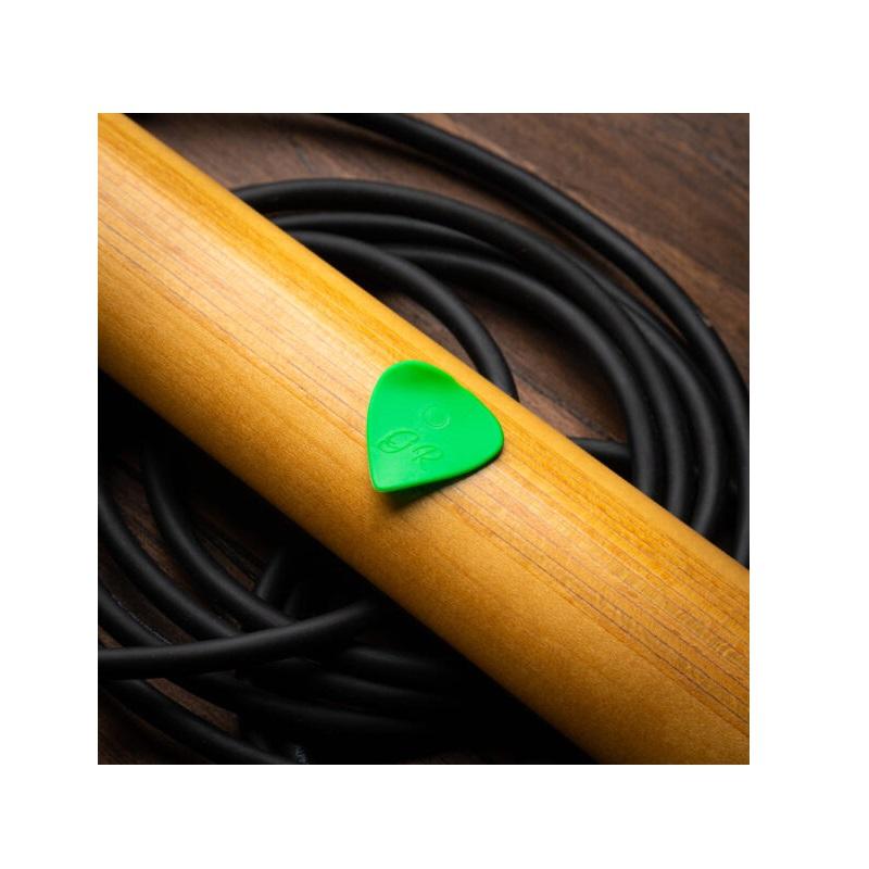 Plick The Pick GR 09 mm Nylon Verde Brillante Plettro per chitarra elettrica MADE IN ITALY - immagine 3