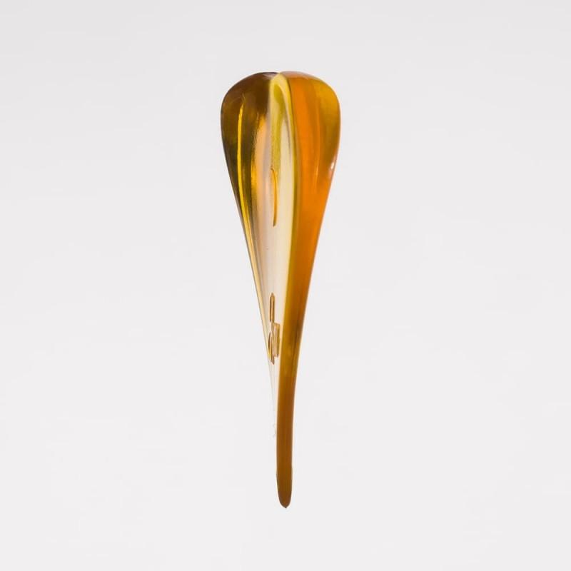 Plick The Pick Home 120 mm Policarbonato Arancio Traslucido Plettro per chitarra elettrica MADE IN ITALY - immagine 2