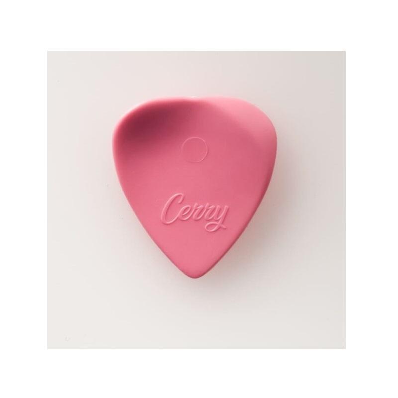 Plick The Pick Cerry 06 mm Softy Rosa Perlato Plettro per chitarra acustica MADE IN ITALY