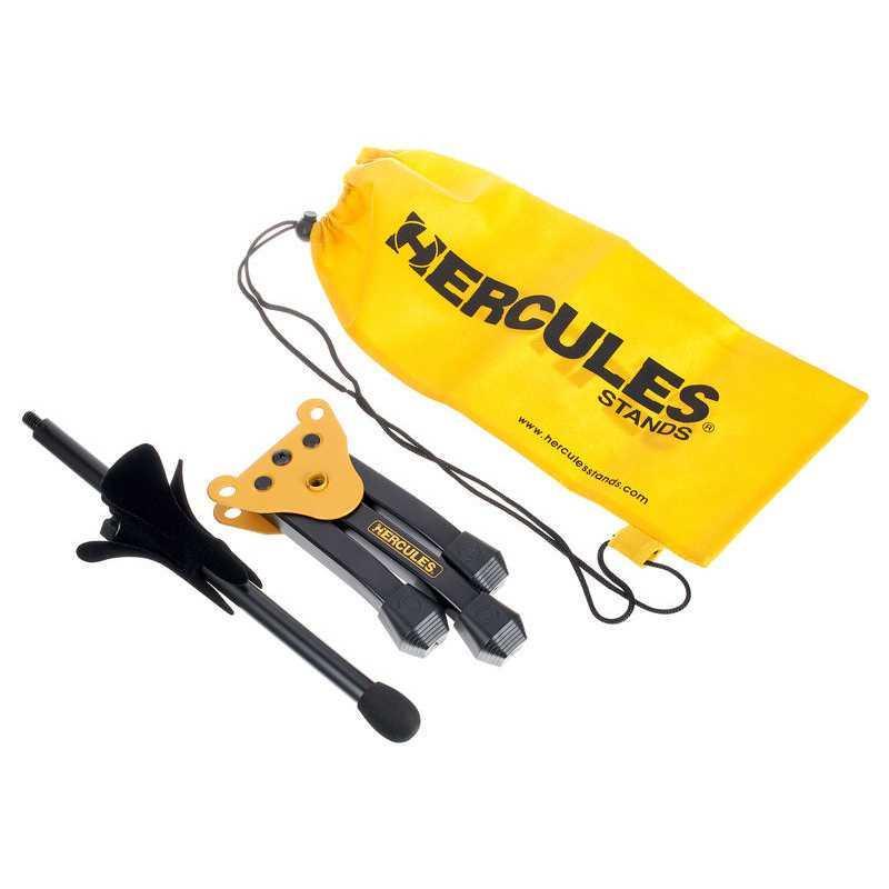 Hercules DS510BB Trumpet Stand WBag Supporto per TrombaCornetta Pieghevole - immagine 4