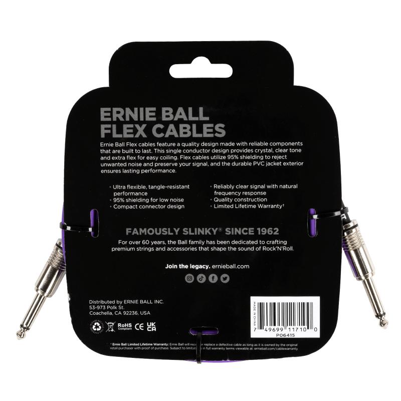 Ernie Ball 6415 Flex Cable Purple 3m Cavo - immagine 2