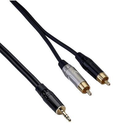 Bespeco RKYMSR150 Cavo interlink jack stereo 35 mm 2 x RCA Rock It series