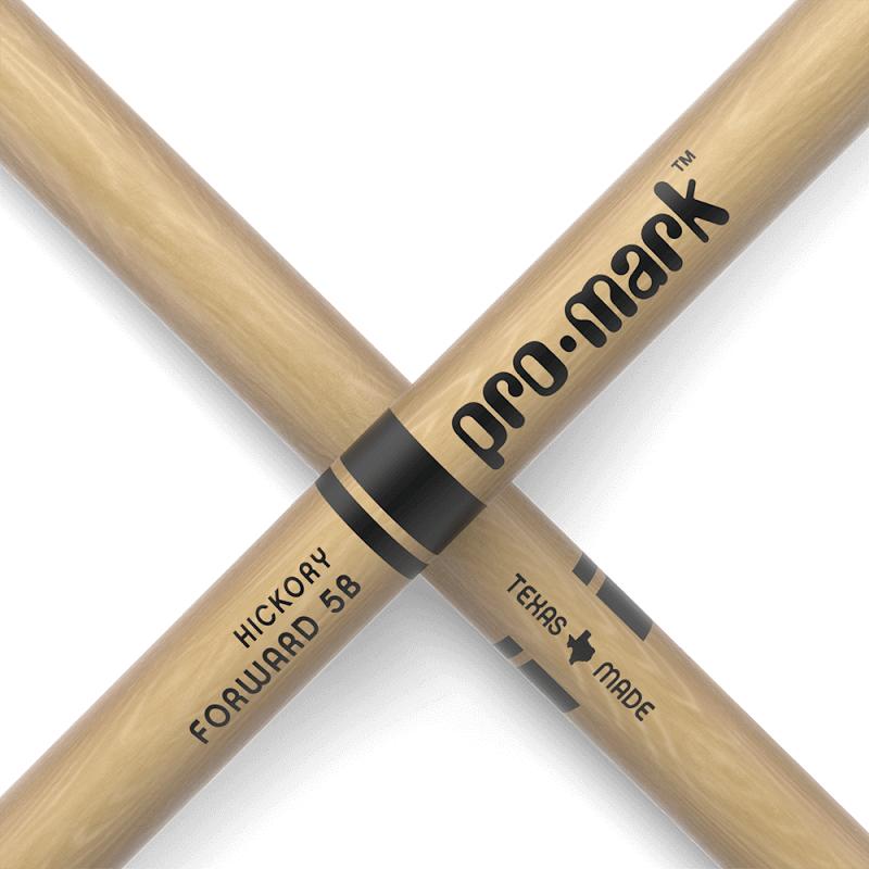 Promark 5B Hickory Classic Forward TX5BW Bacchette per batteria - immagine 3