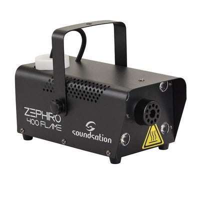 Soundsation Zephiro 400 Flame Macchina del Fumo 400 Watt con 4 LEDs Ambra e controllo wireless