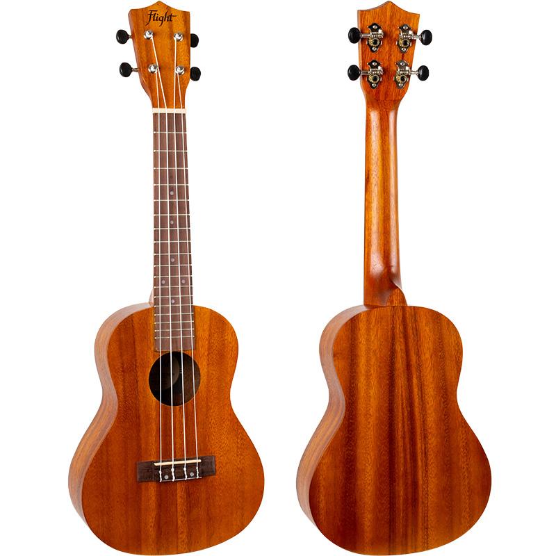 Flight NUC250 Concert Ukulele Acacia Ukulele con Borsa - immagine 2