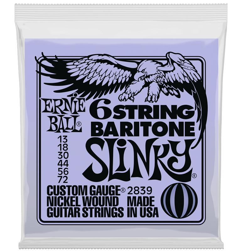Ernie Ball 2839 1372 Baritone Nickel Wound Muta di corde per chitarra elettrica baritona