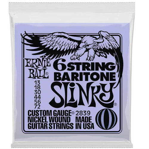 Ernie Ball 2839 1372 Baritone Nickel Wound Muta di corde per chitarra elettrica baritona