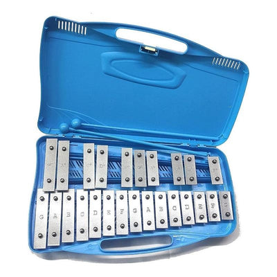 Alysee MT25CRBL Blue Glockenspiel Metallofono Cromatico 25 Note