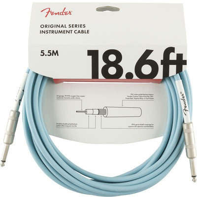 Fender Original Series Instrument Cable 55m Daphne Blue Cavo