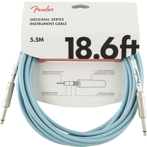 Fender Original Series Instrument Cable 55m Daphne Blue Cavo