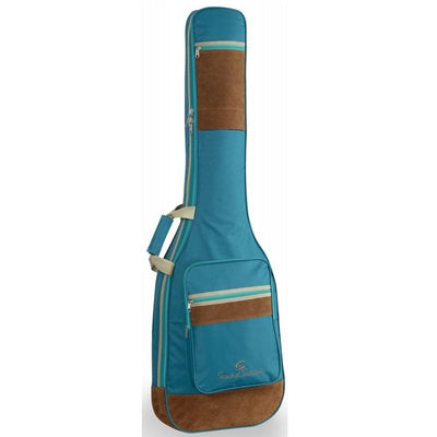 Soundsation SUEDEBSKB Sky Blue Borsa per basso elettrico con inserti in pelle suede