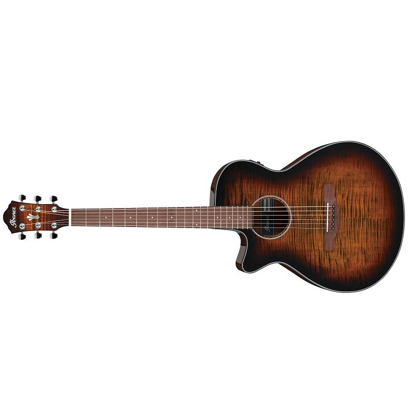 Ibanez AEG70L TIH Tiger Burst High Gloss Natural High Gloss Chitarra Acustica Elettrificata MANCINA