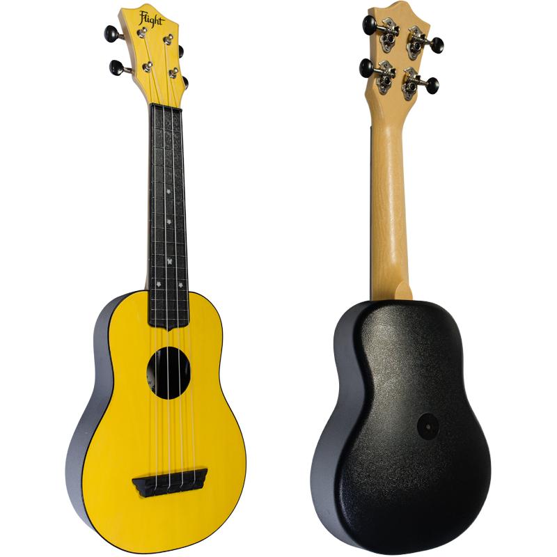 Flight TUS35 Yellow Travel Ukulele Soprano con Borsa - immagine 2