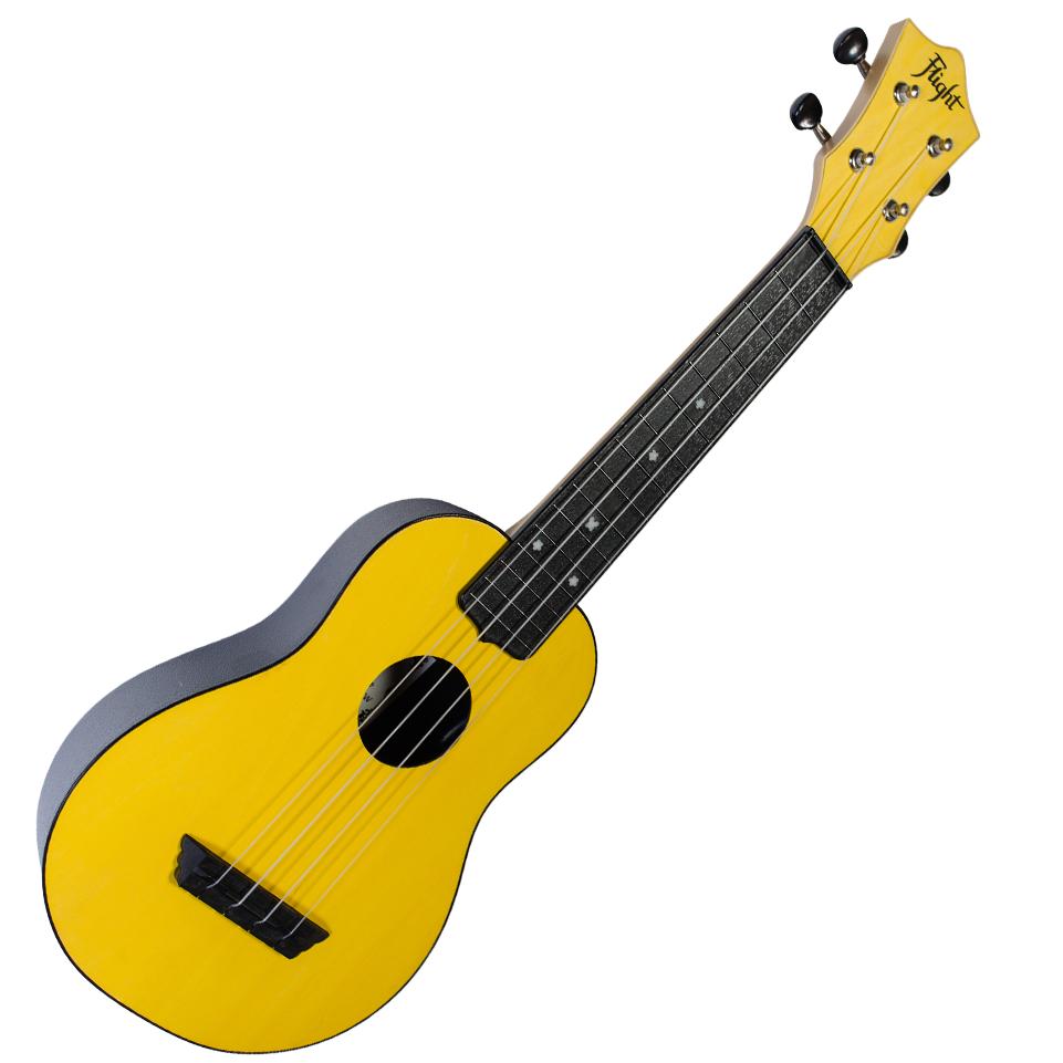 Flight TUS35 Yellow Travel Ukulele Soprano con Borsa - immagine 3