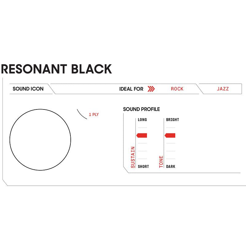 Pelle risonante Evans BD22RBG Resonant Black 22 per Grancassa - immagine 3