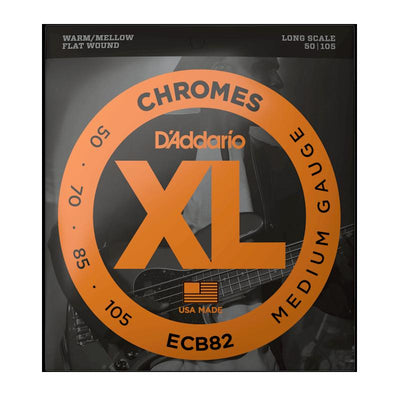 DAddario ECB82 Flat Wound 50105 Medium Long Scale Muta di corde per basso