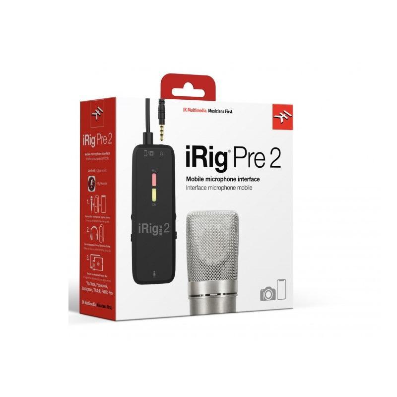 IK Multimedia iRig Pre 2 Interfaccia per microfono per Iphone Ipad e Android - immagine 5