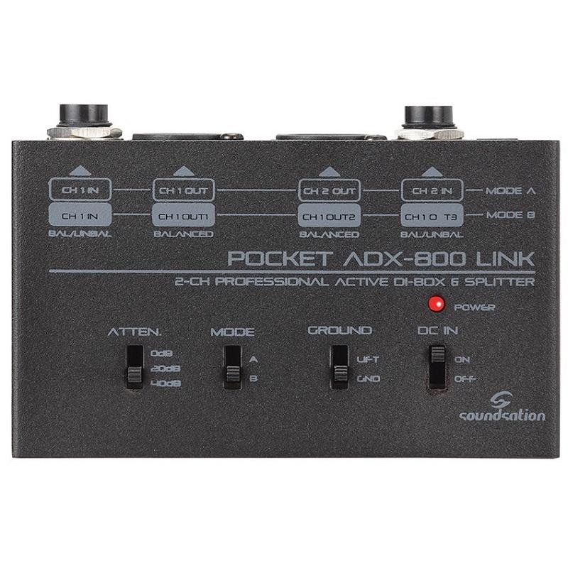 Soundsation ADX800 LINK DI BOX Attiva a 2 Canali - immagine 2